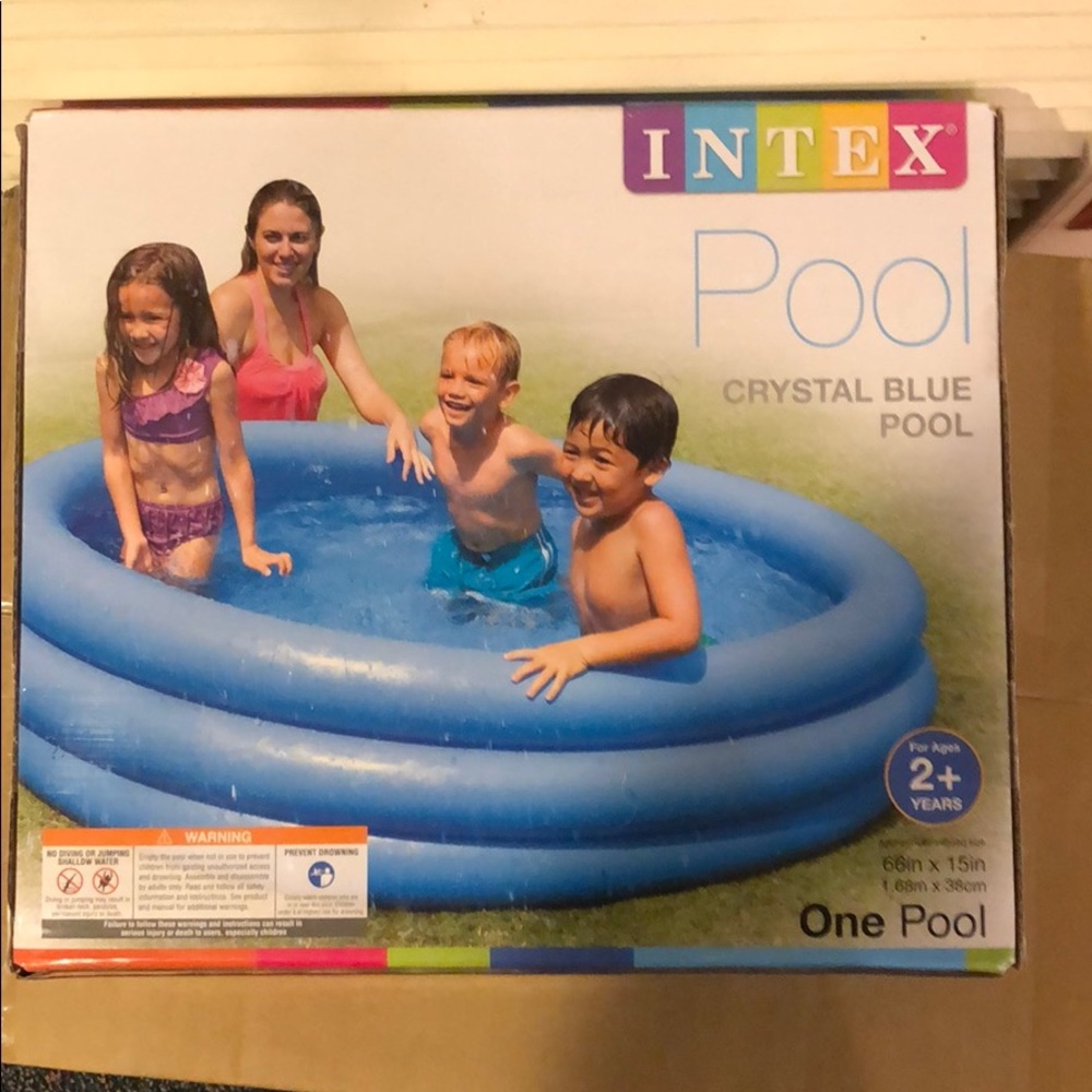 NIB 66x15 inch intex inflatable kids pool